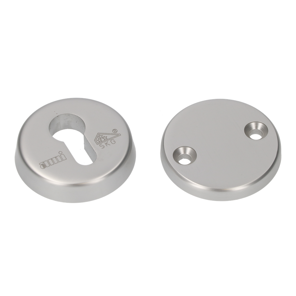AMI Veiligheidsbeslag Rozet Rond Buiten Profielcilinder -Binnen Blind F1 Deurdikte 38/42 Mm - 816123